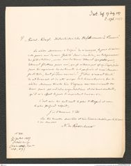 k.k. naturhistorisches Hofmuseum, Intendanzakten 1885-1896 (Hauer), Aktenzahl Z.296/1887, Seite 1